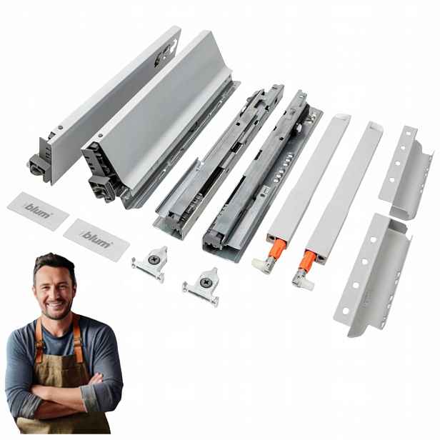 Blum Šuplík Antaro 300mm C střední zásuvka 167mm šedá