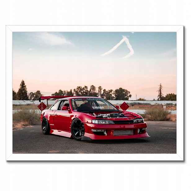 Plakáty v rámu 40x30 Sportovní červené auto