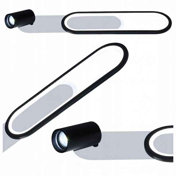 Spot Parma 1 Dlouhý Černý 1XGU10 Led Cct 18W Stropní Svítidlo Light Prestige