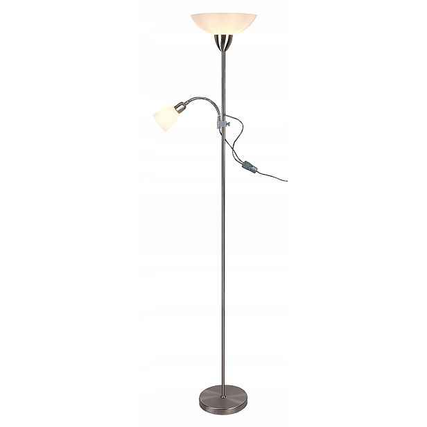 Stojací podlahová lampa s lampou na čtení, chrom s vypínačem Rabalux