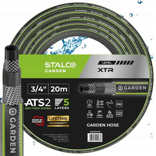 Hadice 3/4" 20 M 5 Vrstev Str Stalco Garden Silná Odolná Vůči Uv Záření