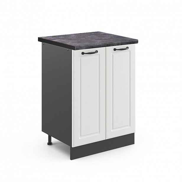 Vicco SPODNÍ SKŘÍŇKA KUCHYŇSKÉ LINKY R-Line Bílý venkovský dům 60 cm , PD Antracit