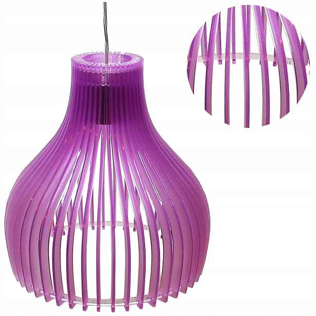 Exkluzivní stropní závěsná lampa Fialová Abažur
