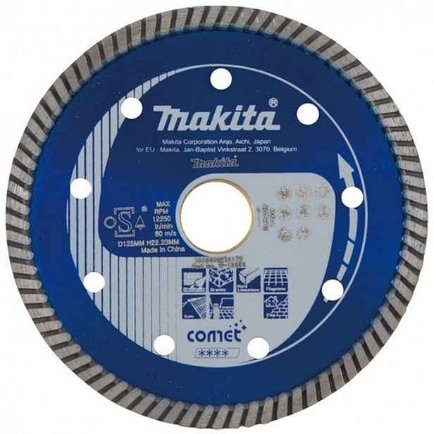 Makita - Diamantový řezný kotouč na tvrdé materiály 125x22,2 mm B-12996