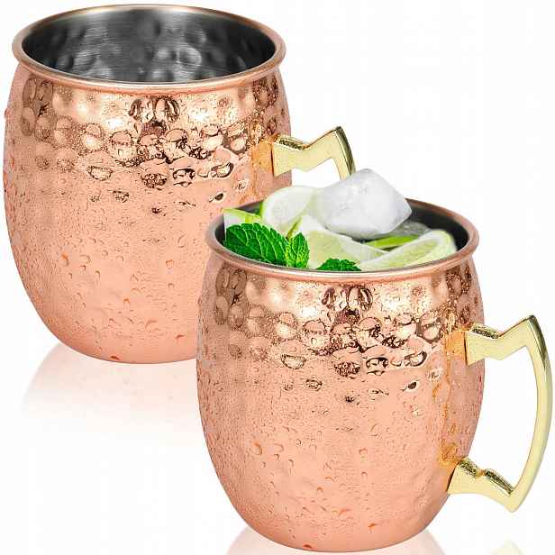 Měděný hrnek Sada jako dárek 530 ml x 2