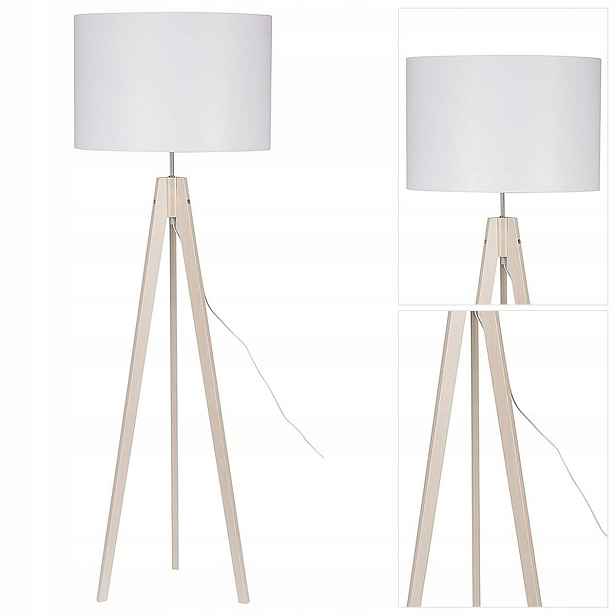 Podlahová lampa Dove bílé světlo do obývacího pokoje, klasika a funkce Tk Lighting