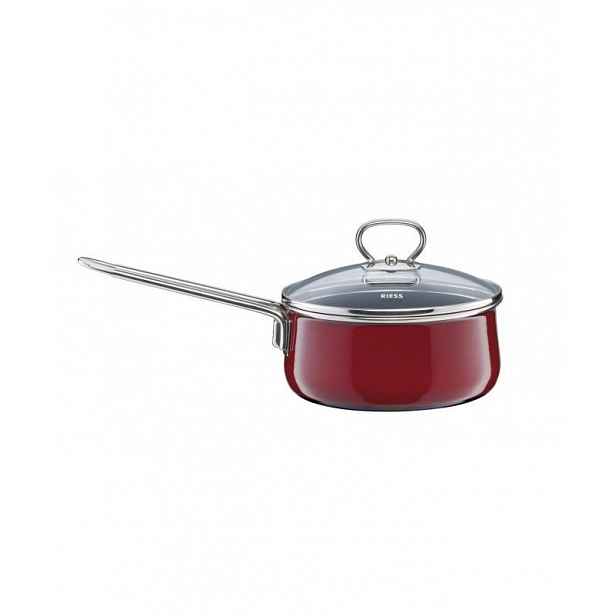 Rendlík s víkem Riess Rosso Ceramiczny 16 cm 1L Indukce pro vaření