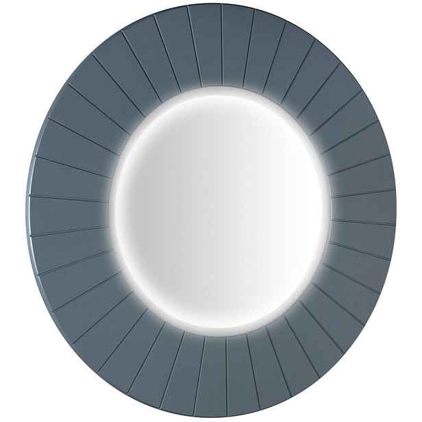 Sapho LUMIRO STRIP kulaté zrcadlo s LED osvětlením v rámu o 90cm, siena