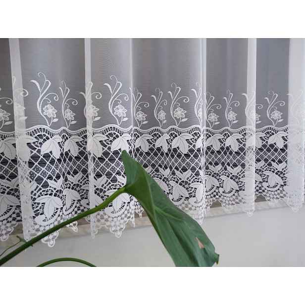 Mg Záclona 30252 Bílá 300x150 cm hotová obšitá Bt M