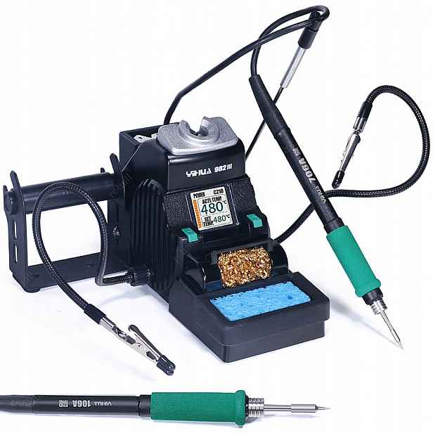 Pájecí Stanice Přesná Páječka Yihua 982-III 40W +2 Hroty C210 C115