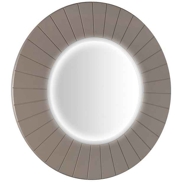 Sapho LUMIRO STRIP kulaté zrcadlo s LED osvětlením v rámu o 90cm, agila