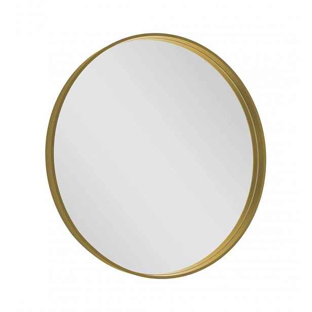 Sapho Notion - Zrcadlo v rámu, průměr 60 cm, matná zlatá NT600G