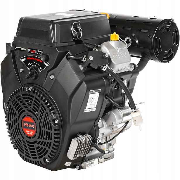 Motor Loncin LC2V80FD-A horizontální hřídel 25,4 mm 80 mm 2 V-Twin elektrický start
