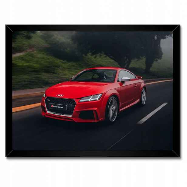 Plakáty v rámu 40x30 Červené Audi Auto