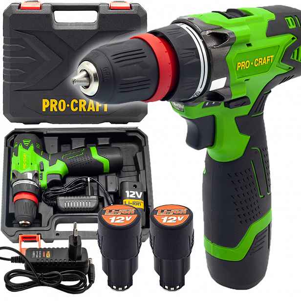 Aku vrtací šroubovák Procraft PA12DFR