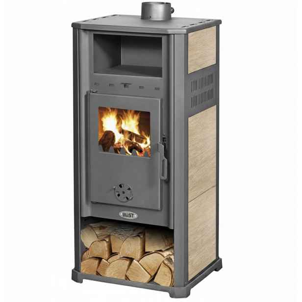 Krbová kamna BLIST AMBASADOR S Ceramic, 9,4 kW, krémová