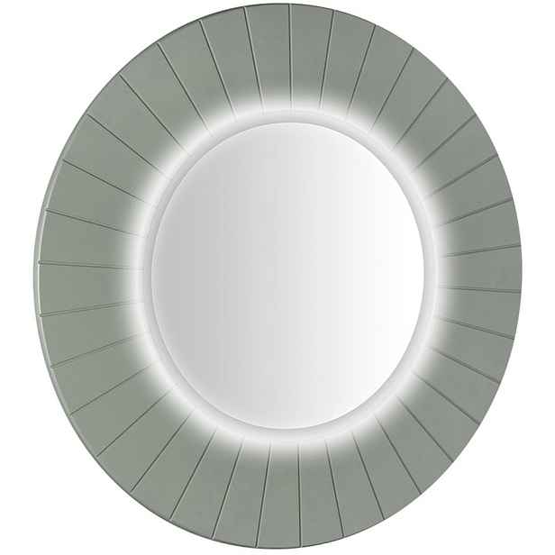 Sapho LUMIRO STRIP kulaté zrcadlo s LED osvětlením v rámu o 90cm, verde