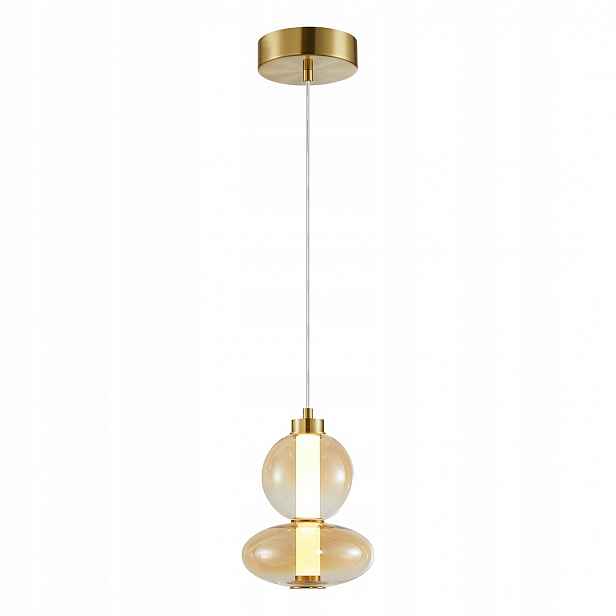 Závěsná lampa Milagro Daphne Amber ML0345 Led 12W zlatá jantarová