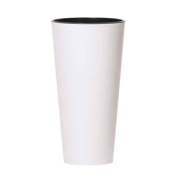 Květináč Tubus Slimmer bílý matný 40 cm