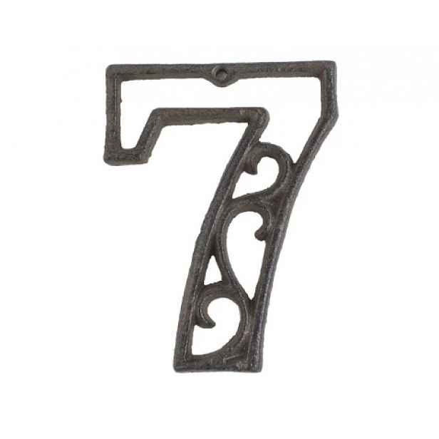 Domovní číslo 7, hnědá litina