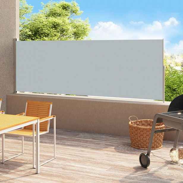 Zatahovací boční markýza 200 x 500 cm Dekorhome Krémová