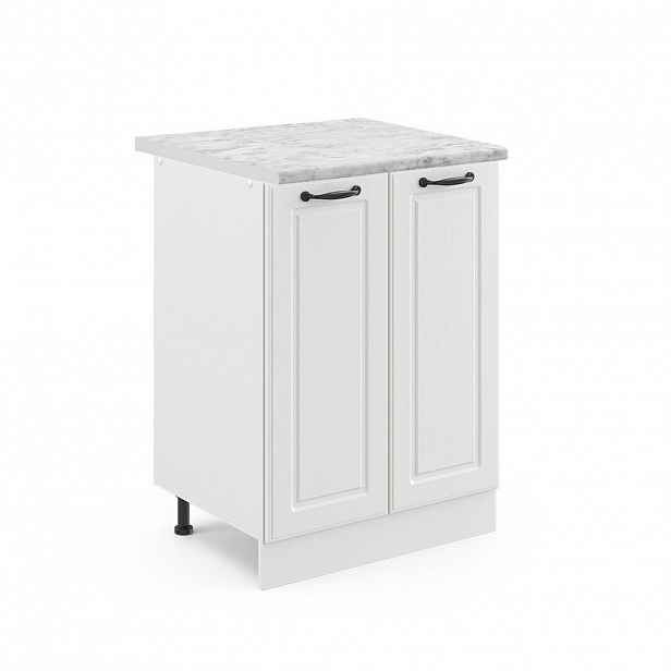 Vicco SPODNÍ SKŘÍŇKA KUCHYŇSKÉ LINKY R-Line Bílý venkovský dům 60 cm , PD Mramor