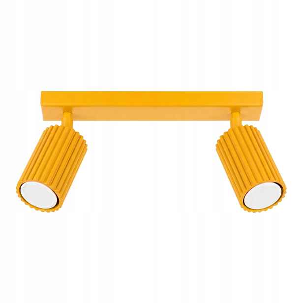 Sollux Lighting Karbon stropní svítidlo žlutá lišta 30 cm 2xGU10 10W