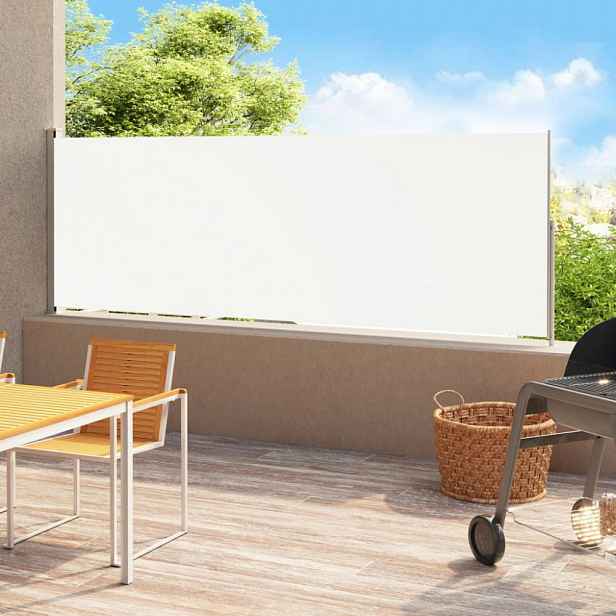 Zatahovací boční markýza 200 x 500 cm Dekorhome Krémová