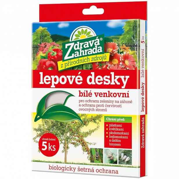 Zdravá zahrada - lepové desky (bílé, venkovní)
