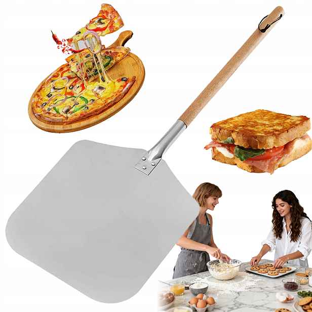 Lopata Na Pizzu Skládací Zásuvka Podnos Nerezová Ocel Inox Profesionální XXL