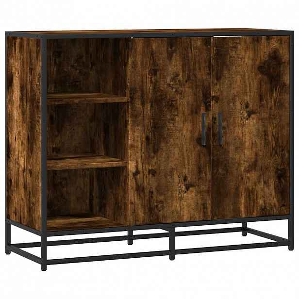 vidaXL Příborník kouřový dub 92 x 35 x 76 cm kompozitní dřevo