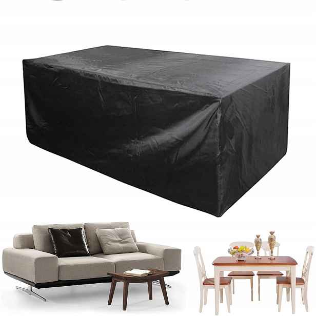 Obal na zahradní nábytek pro židle a stůl, voděodolná plachta 213×132 cm