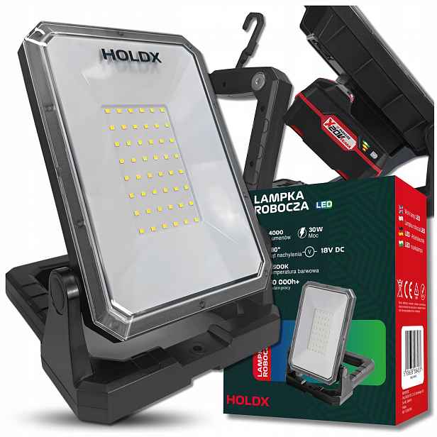 Led Halogenová Pracovní Lampa Pro Parkside S Usb 6500K Přenosná, Výkonná, Stavební