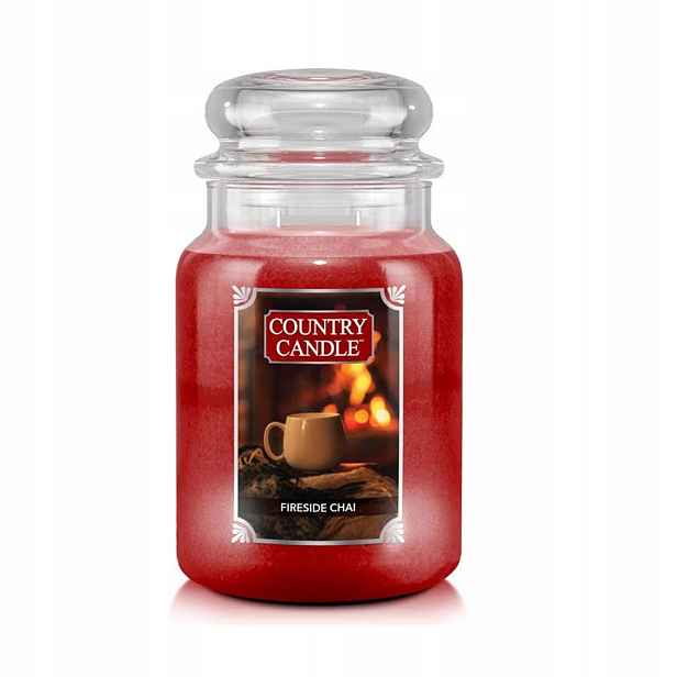 Velká svíčka Fireside Chai Country Candle