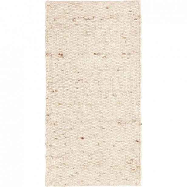 XXXLutz RUČNĚ TKANÝ KOBEREC, 60/110 cm, krémová Linea Natura - Vlněné koberce - 003166016952