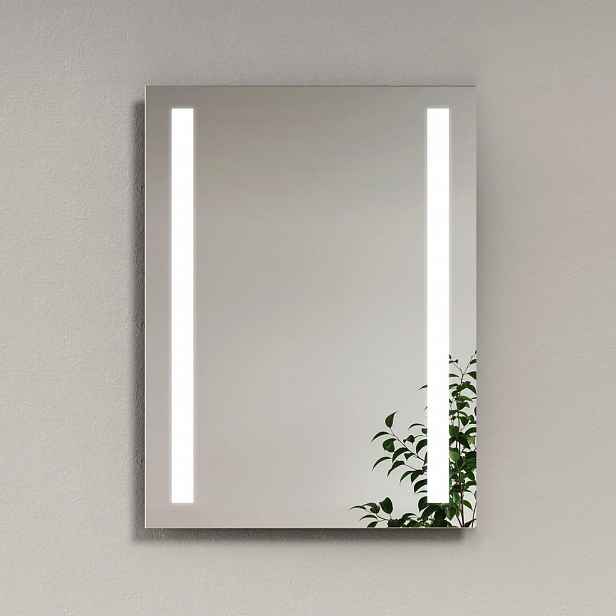 EMKE KOUPELNOVÉ ZRCADLO s LED osvětlením, obdélníkové, studená bílá, 80/60 cm
