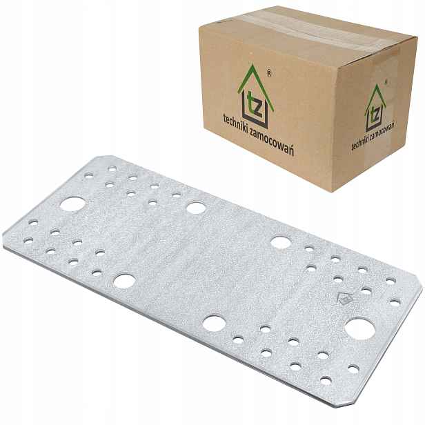 Tesařské spojky ploché 210x90 x 2,5 mm 50 ks Perforované destičky LP6
