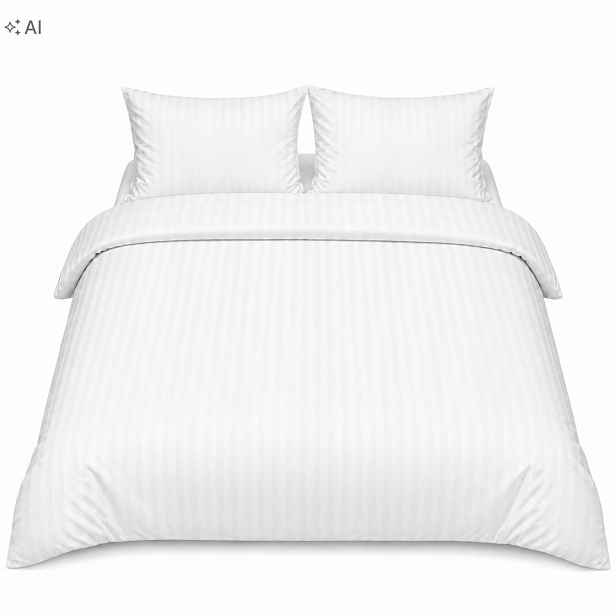 Damašek 1 cm Hotelové povlečení 240 x 220 cm 2x povlak na polštář Expresní Zámek