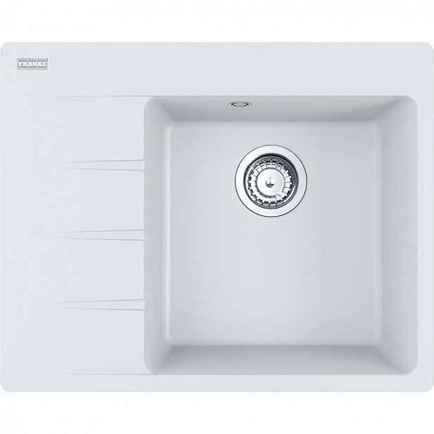 Franke Centro - Fragranitový dřez CNG 611-62 TL/7, 62x50 cm, bílá-led 114.0637.164