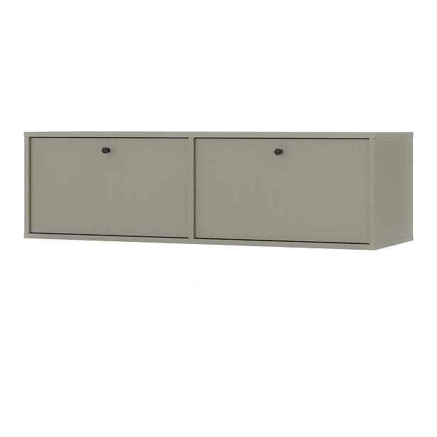MASSENO TV STOLEK TORINO, 120,6x40,8x35 cm s 2 dvířky, světle zelený