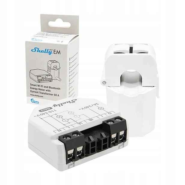 Měřič energie Shelly Em Gen3 ovladač pro měření Wifi