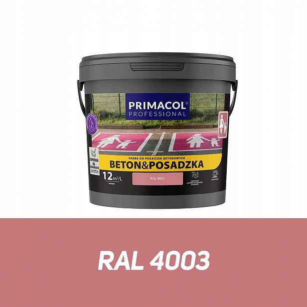 Primacol Barva Beton Podlaha 4,5L Fialová Vřesová Ral 4003