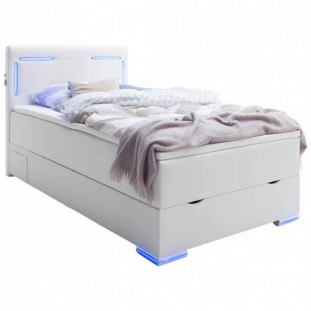 Xora POSTEL BOXSPRING, 140/200 cm, bílá