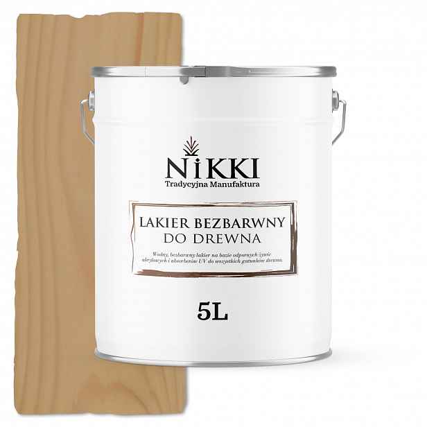Lak Na Dřevo Dýh Obložení Překližky Bezbarvý Ochranný Lesk 5L