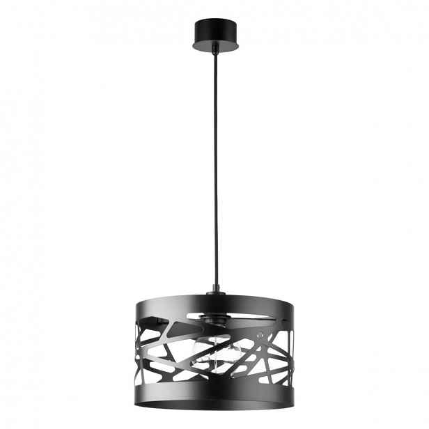 Pendel Modul Frez Černý 1xE27 15W Ocel Lakovaná 30cm Sigma Lighting