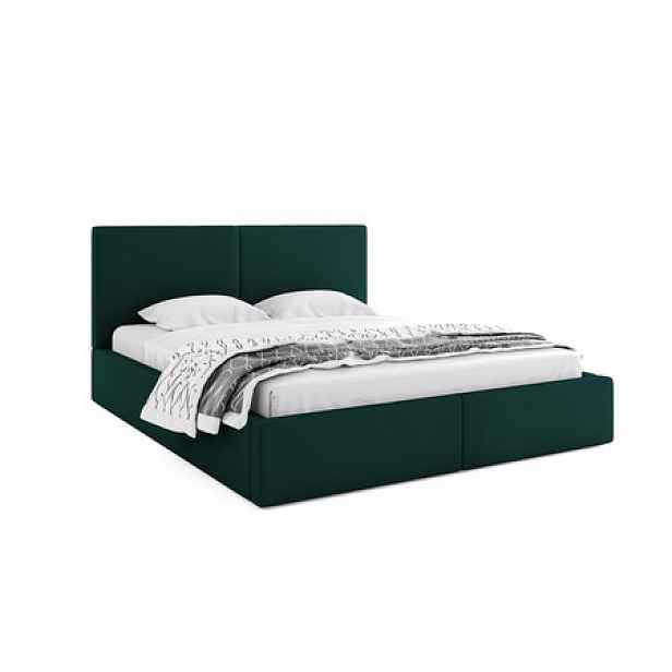 Čalouněná postel HILTON 180x200 cm Zelená
