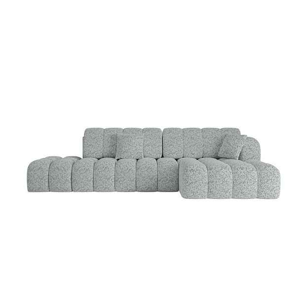 ALTDECOR ROHOVÁ SEDAČKA s funkcí spaní a otomanem, pravá OLEA-L2-S 321x164x75 Zelená Žinylka