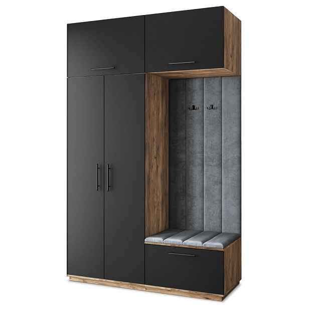 MASSENO MODERNÍ PŘEDSÍŇOVÁ SESTAVA REMA, 150/240/60 cm, dub Lefkas