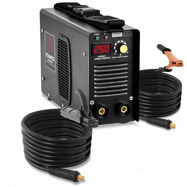 Mma svařovací stroj Igbt Stamos 250A 230V Led S-MMA-250PI.2 elektrodový