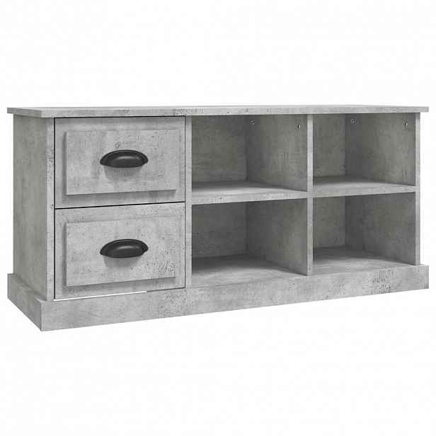 vidaXL TV skříňka betonově šedá 102 x 35,5 x 47,5 cm kompozitní dřevo